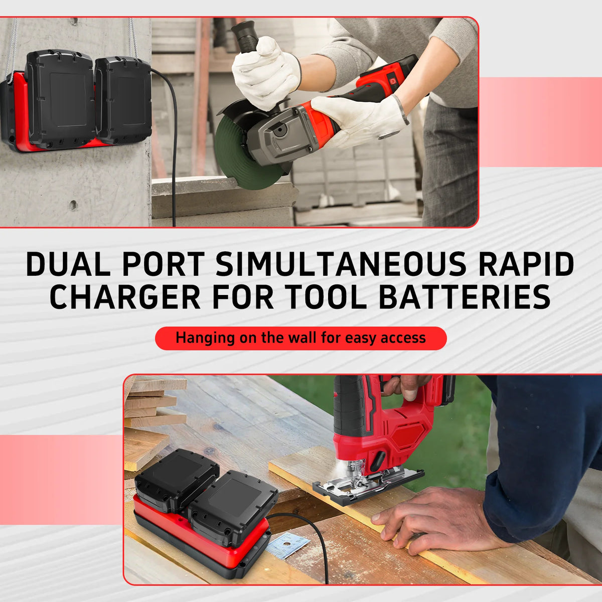 90W Battery Charger Replacement for Milwaukee 18V