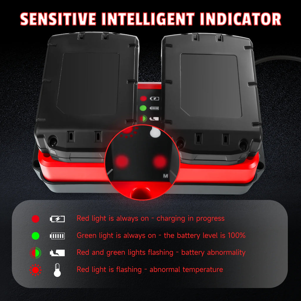 90W Battery Charger Replacement for Milwaukee 18V