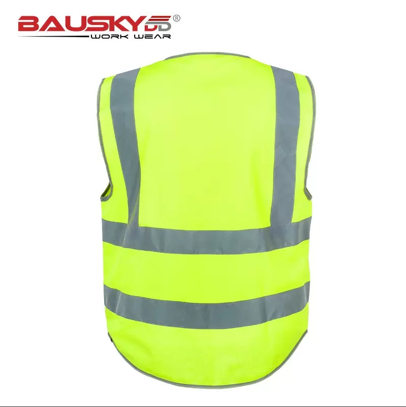 Class 2 Hi Vis Vest With Pockets, Wholesale for Construction Workers [B223]