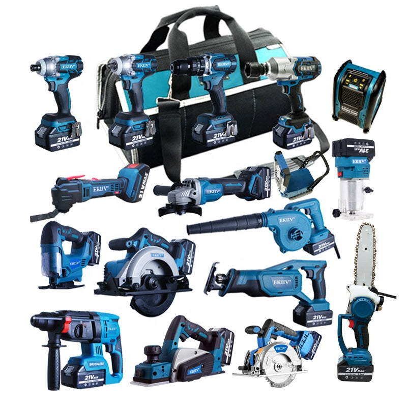 15-Piece 20V Brushless Cordless Power Tool Combo Kit