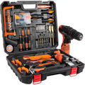 16.8V Cordless Impact Drill Combo Kit with Bits & Accessories