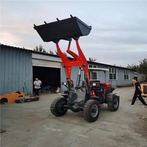 Small Mini Towable Backhoe Tractor Wheel Loader Shovel With Forklift