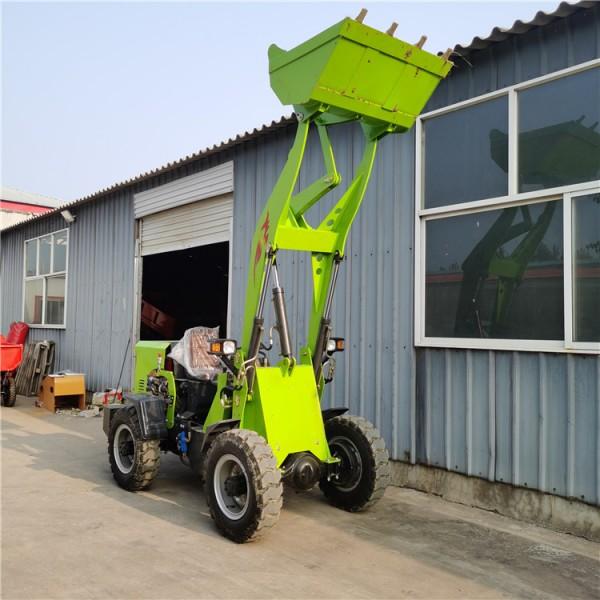 Small Mini Towable Backhoe Tractor Wheel Loader Shovel With Forklift
