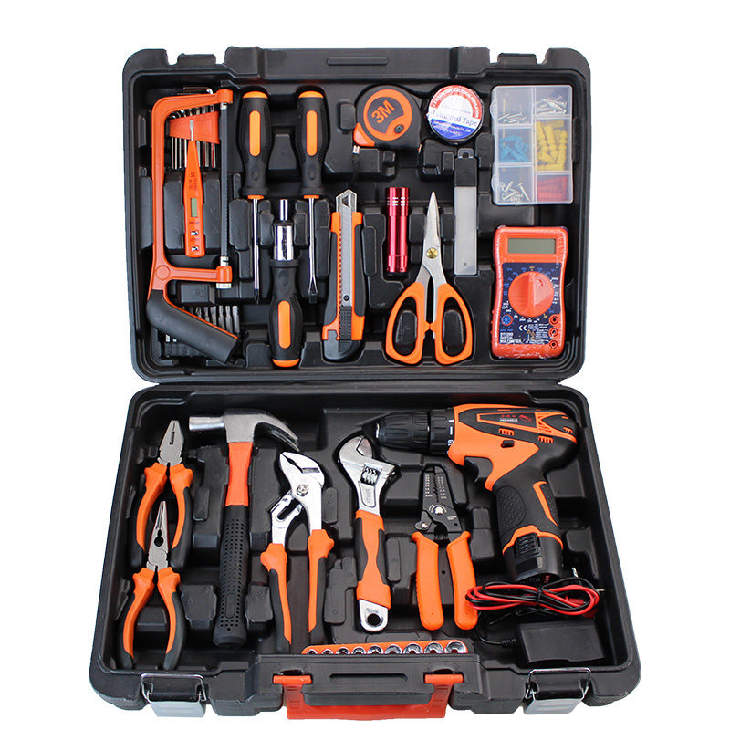Cordless Screwdriver & Electric Drill Home Repair Toolkit