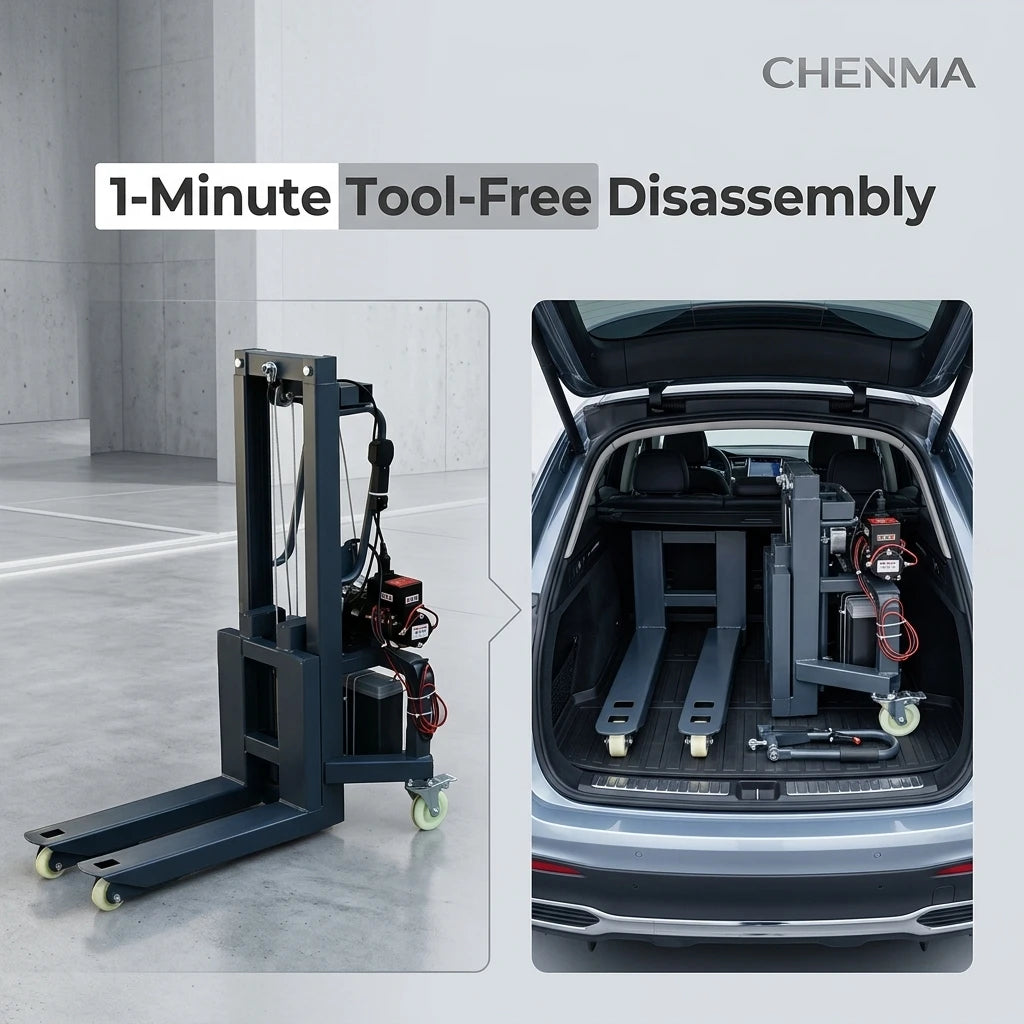 New Detachable Portable 300kg 1.6m Battery Operated Stage Forklift