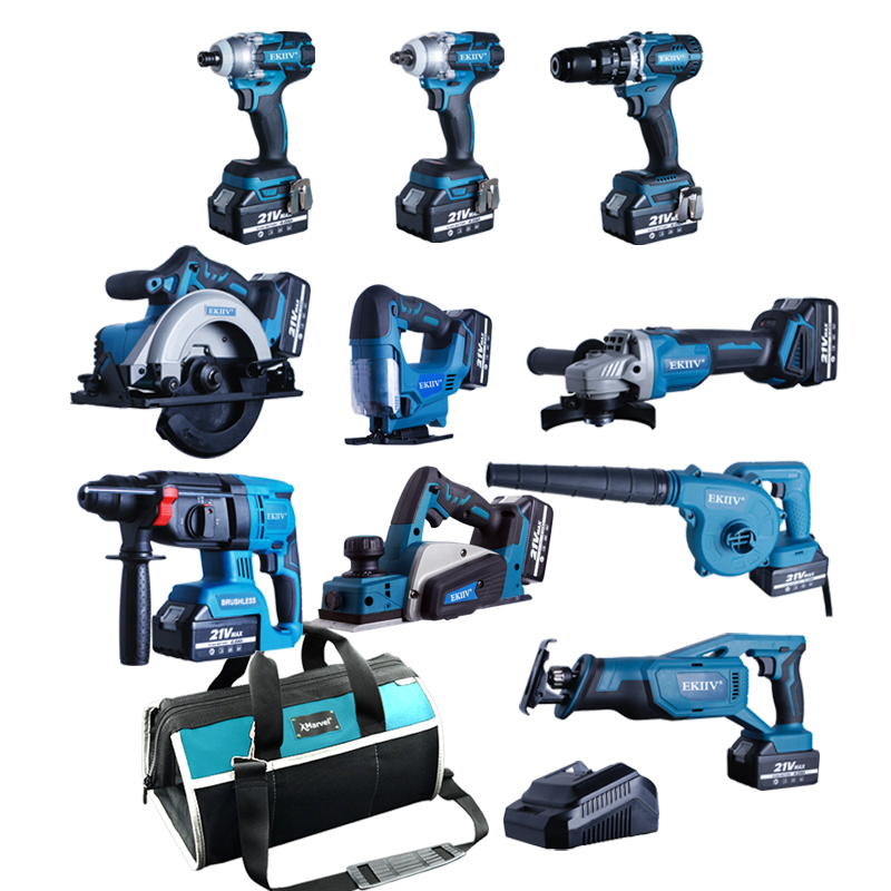 15-Piece 20V Brushless Cordless Power Tool Combo Kit