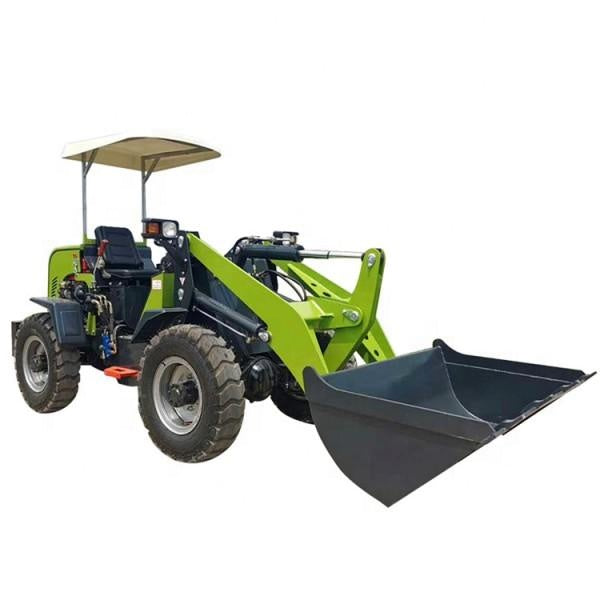 Small Mini Towable Backhoe Tractor Wheel Loader Shovel With Forklift