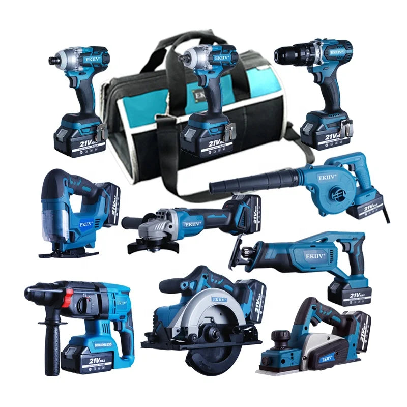 Cordless Power Tool Kit – Angle Grinder, Screwdriver & Hammer Drill