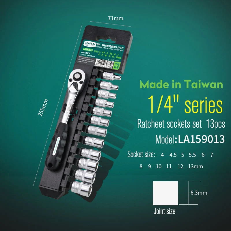 LAOA Ratchet Socket Wrench Tool Set