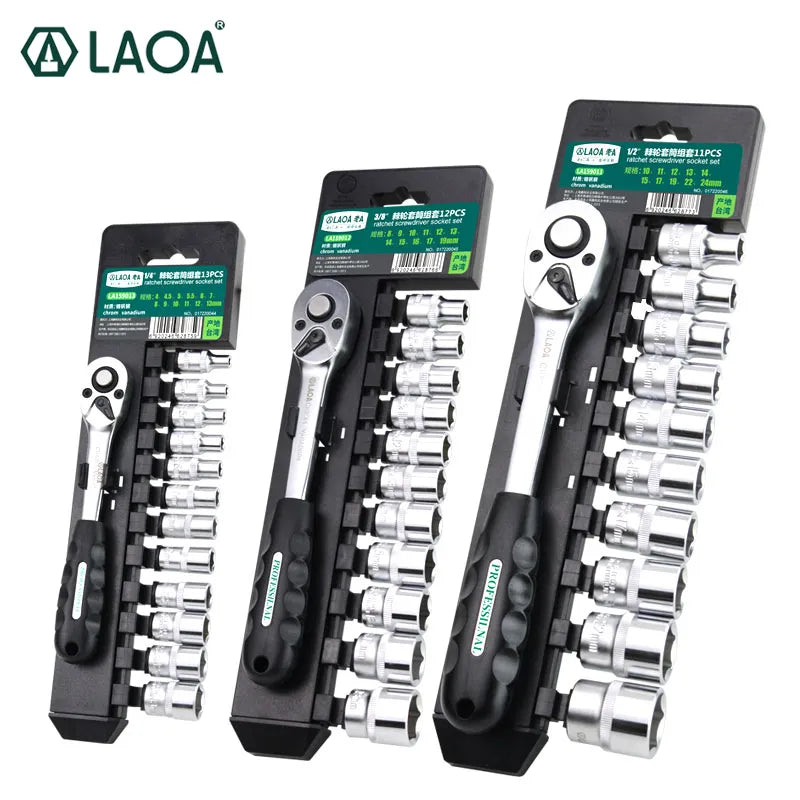 LAOA Ratchet Socket Wrench Tool Set