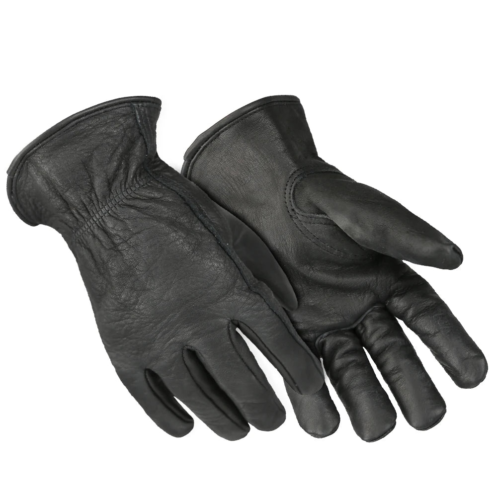 Black Working leather gloves