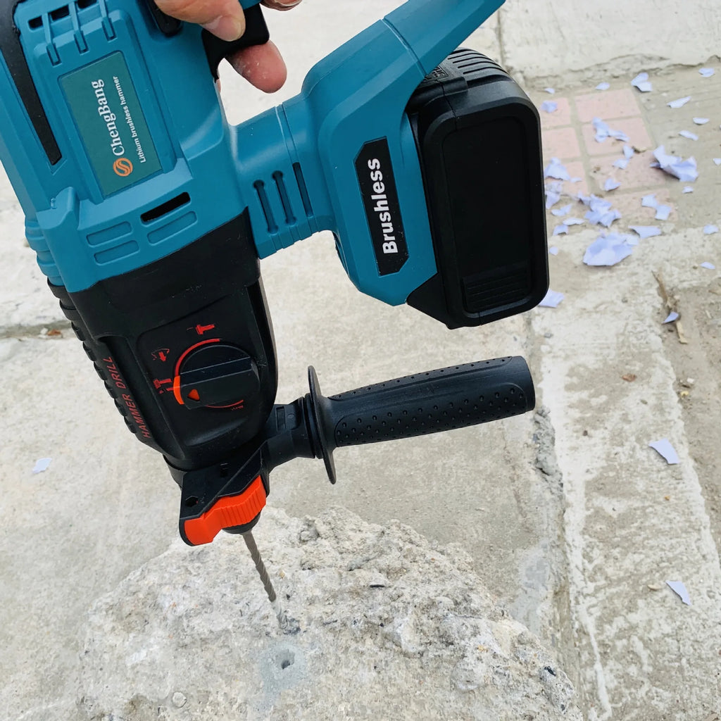 5-Piece Cordless Power Tool Kit – Brushless Angle Grinder, Hammer Drill, Chain Saw & Wrench