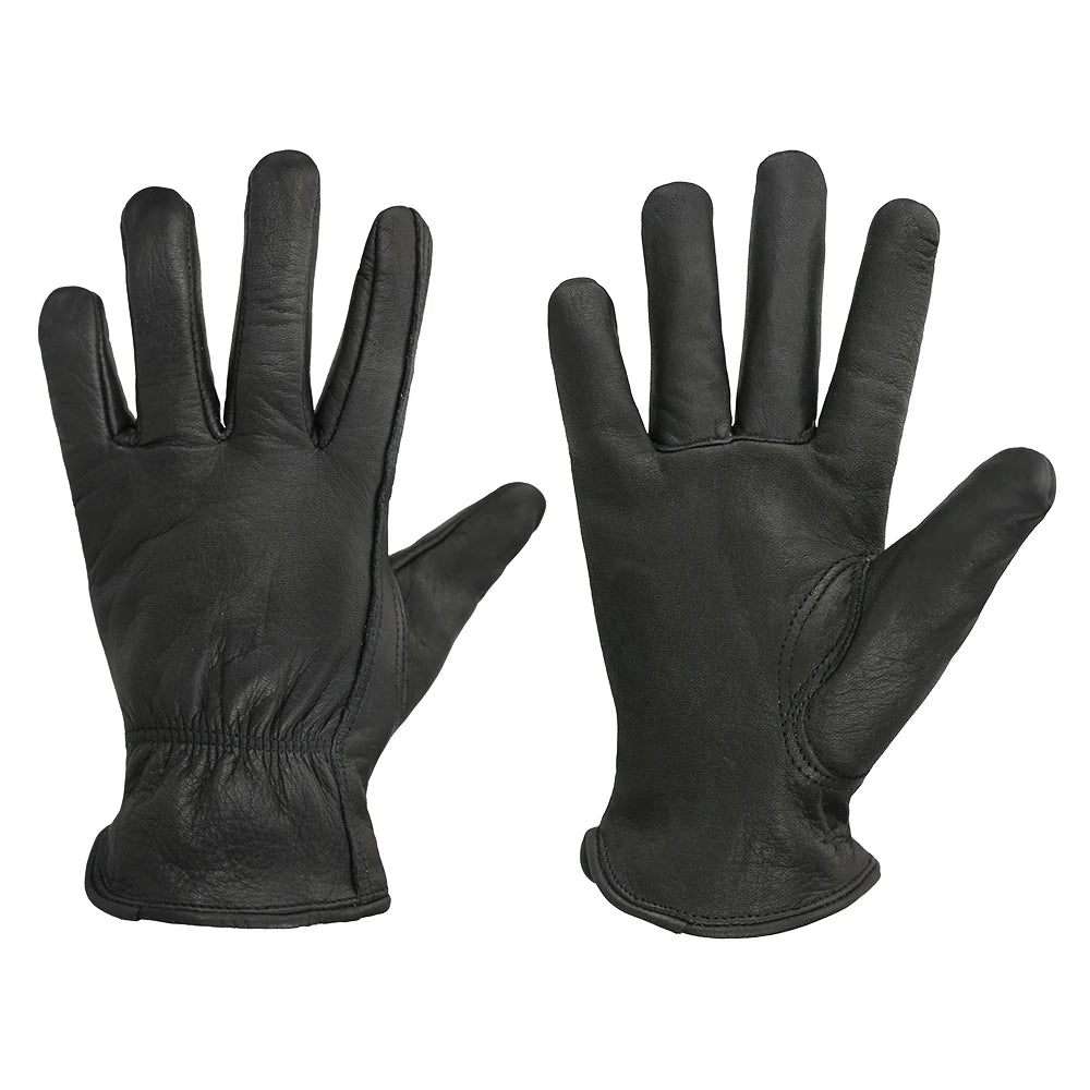 Black Working leather gloves