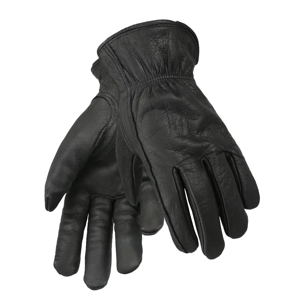 Black Working leather gloves