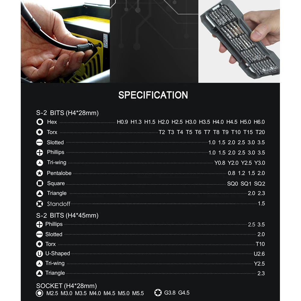 JAKEMY Precision Magnetic Screwdriver Set