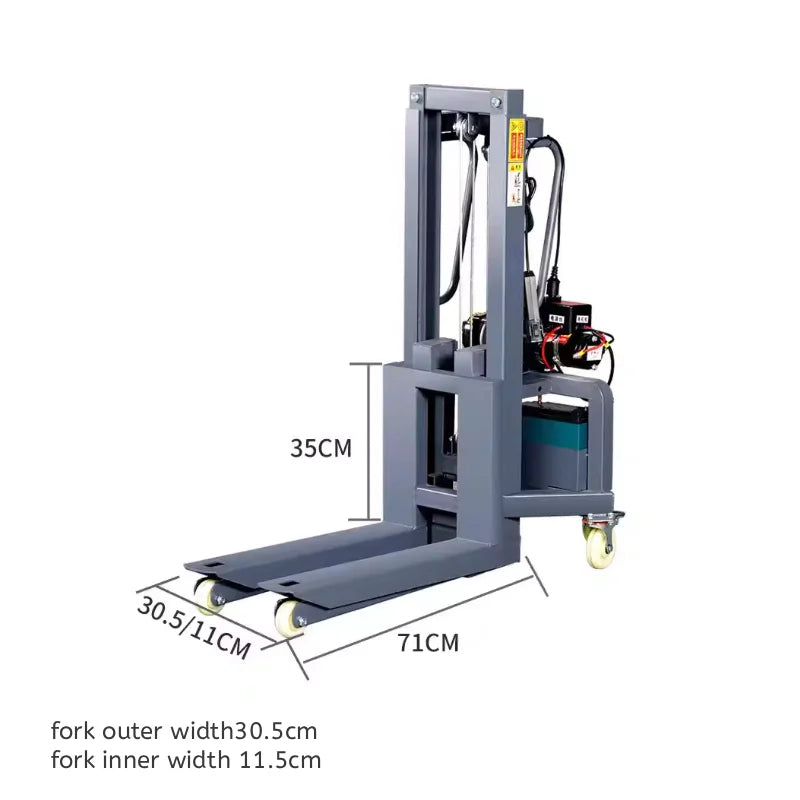 Portable Electric Forklift With 300 Kg Load Capacity 1.6-Meter Lifting
