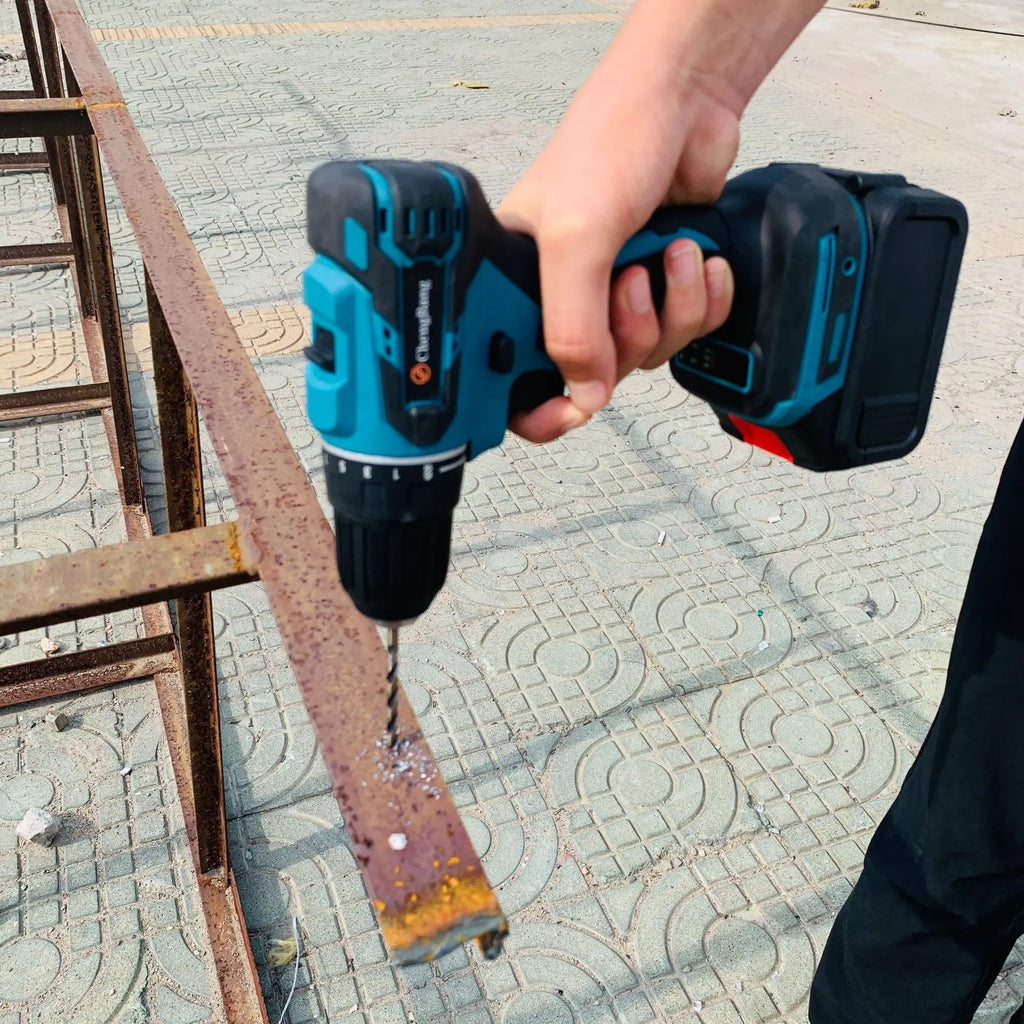 5-Piece Cordless Power Tool Kit – Brushless Angle Grinder, Hammer Drill, Chain Saw & Wrench