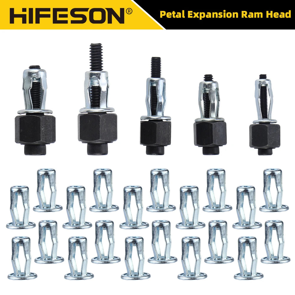 HIFESON Rivet Head Nuts Set 20pcs Alloy Expansion Clamp kit