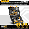 DEKO 208Pcs Hand Tool Edc. Woodworking Multi Tools With Tool Box