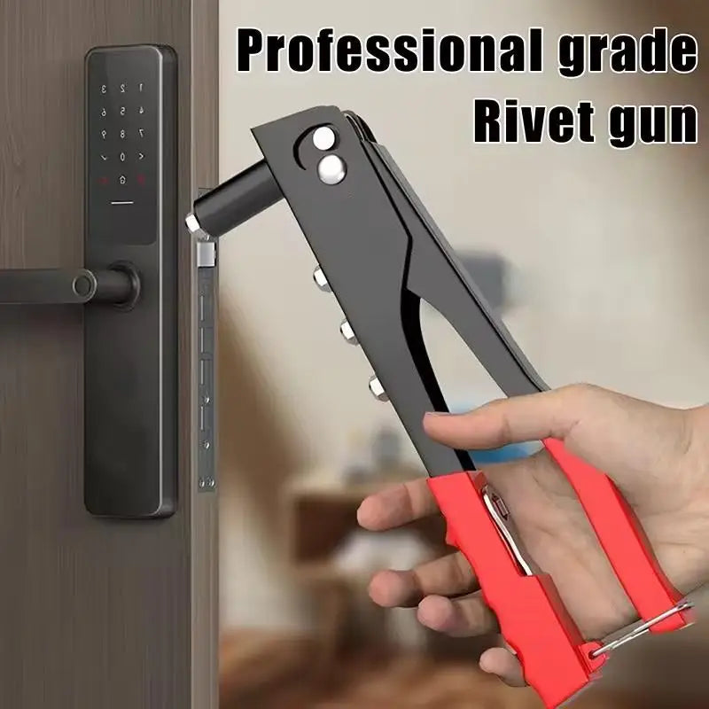 1Pc Heavy Duty Riveter Set Rivet Gun and 50Pcs Blind Rivets Assortment Kit