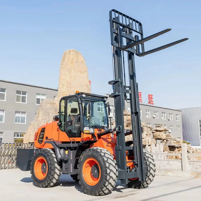 HENGWANG Diesel Rough Terrain Forklift 3 Ton 5 Ton CE Certified