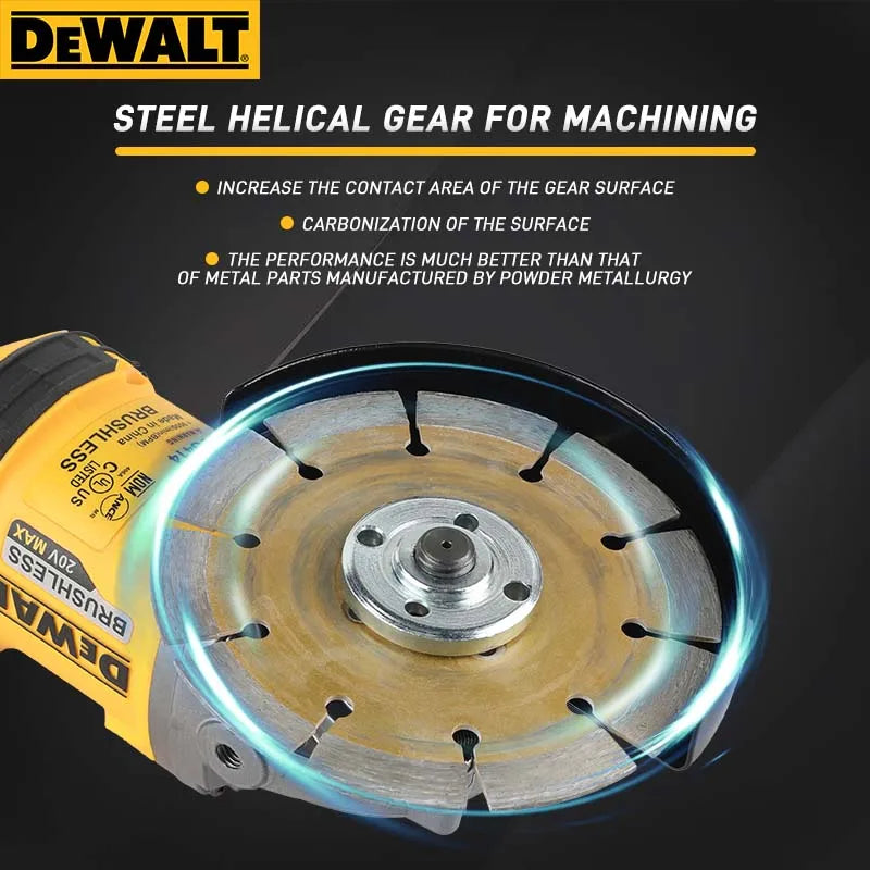 Dewalt DCG414 Brushless Angle Grinder 125mm Metal/Wood/Pipe Cutting