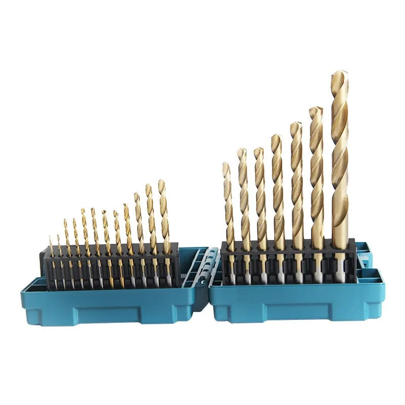 Makita D-67527 HSS TIN Metal Drill Bits 19 Piece set