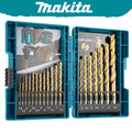 Makita D-67527 HSS TIN Metal Drill Bits 19 Piece set
