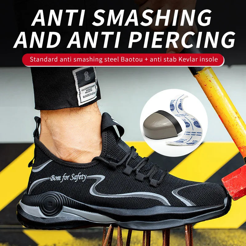 Lightweight Safety Camouflage Work shoes