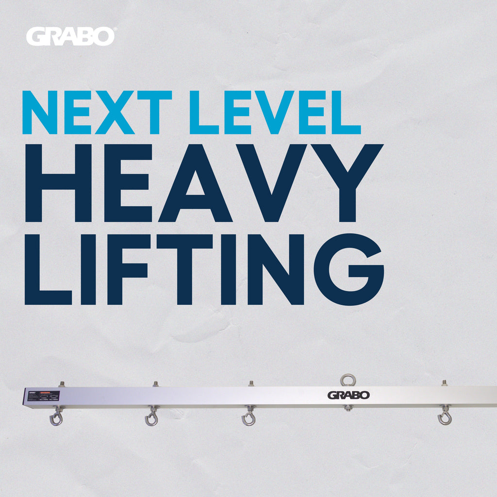 GRABO U-Hoist Crane Bar for Four Vacuum Suction Gripster Lifters